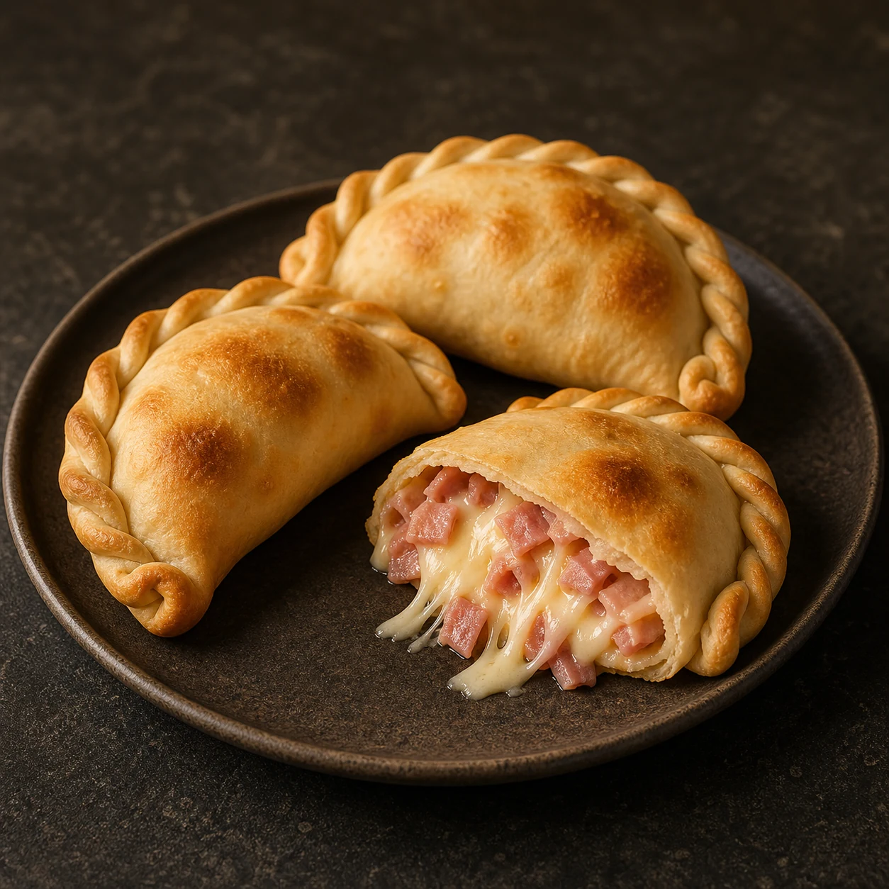 Empanada de jamón y queso